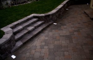 hardscape stairs and sidewalk