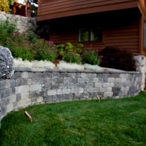 hardscape retaining wall by tahoe outdoor living
